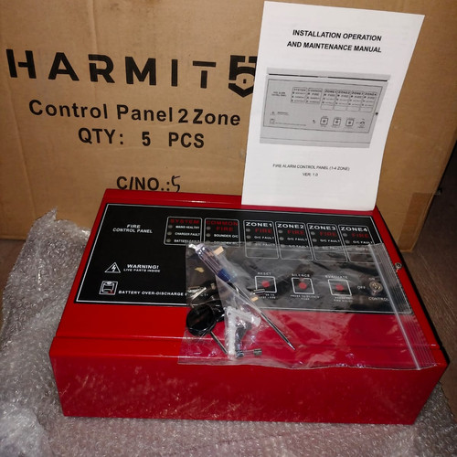 CONTROL PANEL 2 ZONE FIRE ALARM HARMIT