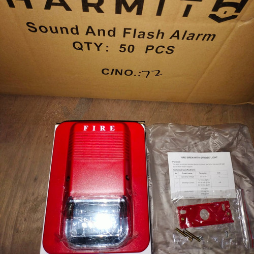 SOUND AND FLASH ALARM  FIRE ALARM