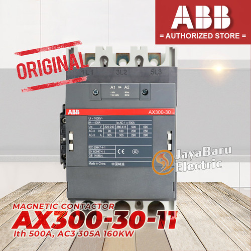 Kontaktor Contactor ABB AX300 AX300-30-11 300A 110V 220V 380V