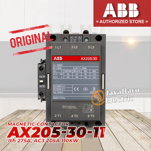 Kontaktor Contactor ABB AX205 AX205-30-11 110V 220V 380V