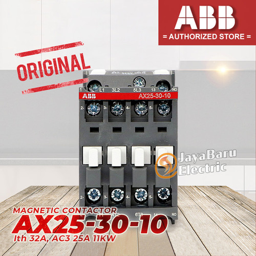 Kontaktor Contactor ABB AX25 AX25-30-10 AX25-30-01 24V 110V 220V 380V