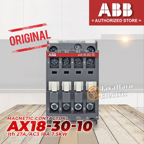 Kontaktor Contactor ABB AX18 AX18-30-10 AX18-30-01 24V 110V 220V 380V