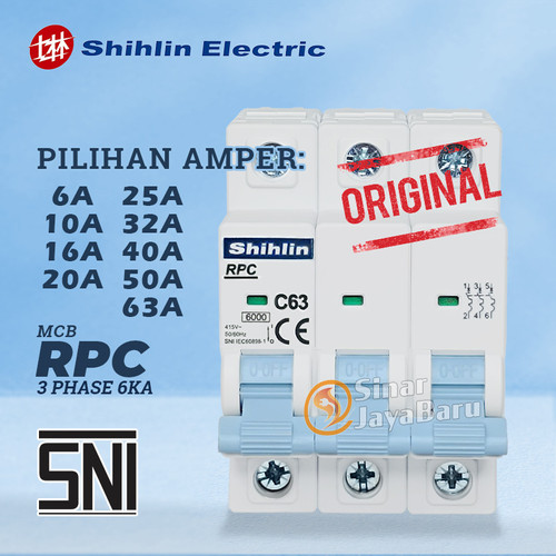 MCB SHIHLIN RPC 3P 6A 10A 16A 20A 25A 32A 40A 50A 63A