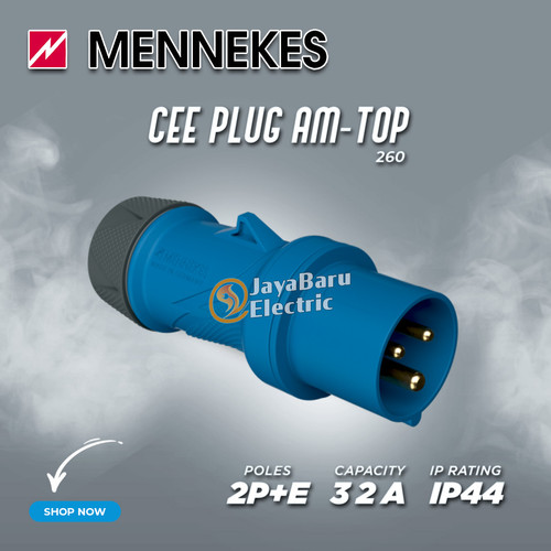 MENNEKES Plug Connector AM-Top AMTop 2P+E / 3 Pin 32A IP44