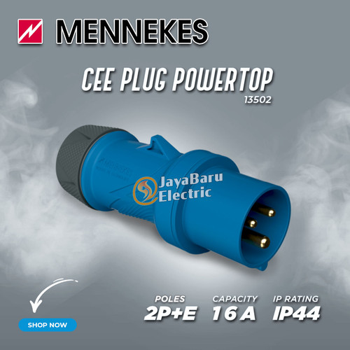 MENNEKES Plug PowerTop 2P+E / 3 Pin 16A IP54