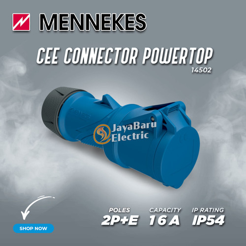 MENNEKES Connector Mobile Socket PowerTop 2P+E / 3 Pin 16A IP54