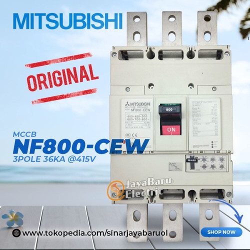 MCCB NFB Mitsubishi NF800-CEW NF800CEW 3P 800A