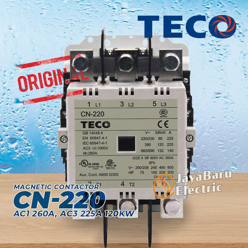 Kontaktor Contactor TECO CN-220 CN220 110V 220V 380V