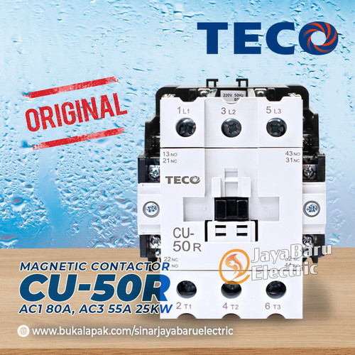 Kontaktor Contactor TECO CU-50R CU50R CU-50 CU50 110V 220V 380V