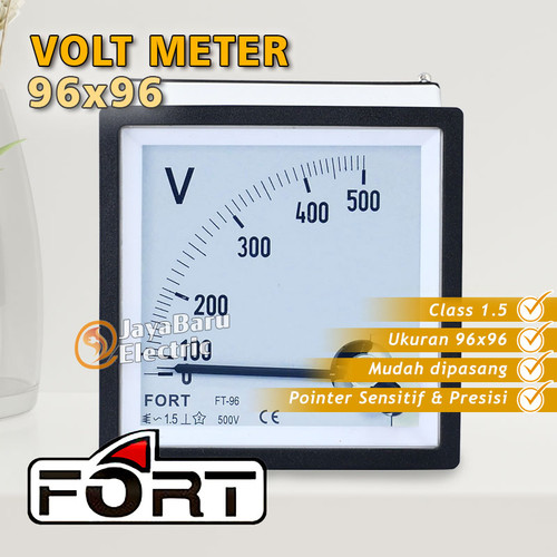 Volt Meter Voltmeter Analog FORT 96x96