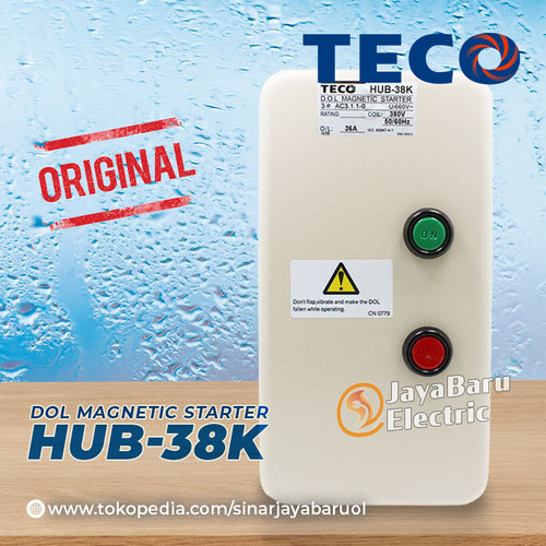 DOL Magnetic Motor Starter TECO HUB-38K HUB38K