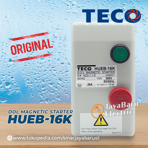 DOL Magnetic Motor Starter TECO HUEB-16K HUEB16K