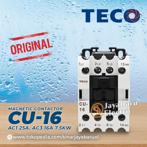 Kontaktor / Contactor TECO CU-16 CU16 24V 110V 220V 380V AC Coil