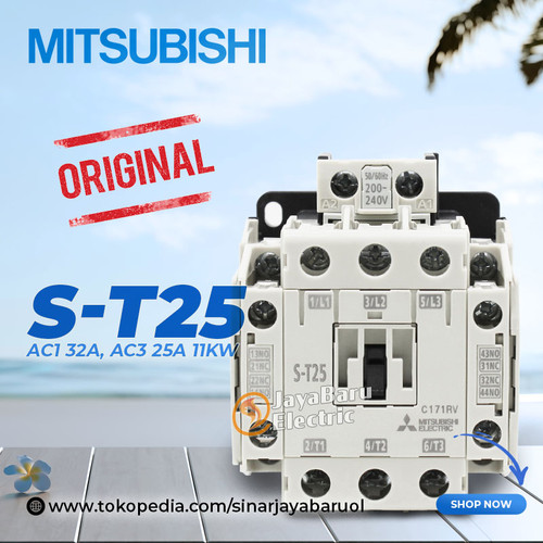 Kontaktor / Contactor Mitsubishi S-T25 ST25 110V 220V 380V AC Coil