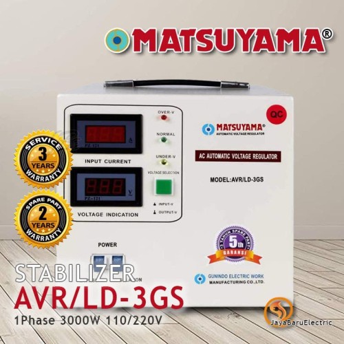 Stabilizer Stavol AVR MATSUYAMA Stavolt 3000 Watt 3kva AVR/L-3GS