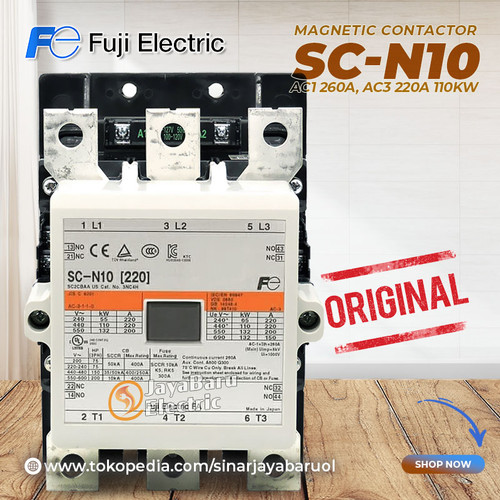 Kontaktor / Contactor Fuji SC-N10 SCN10 110V 220V 380V AC Coil