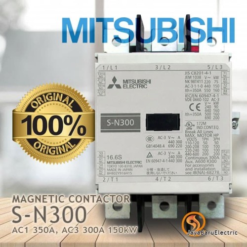 Kontaktor / Contactor Mitsubishi S-N300 SN300 110V 220V 380V AC Coil