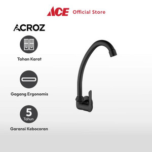 Ace Acroz Keran Dapur Air Dingin Dinding Vnt 118-F138 - Hitam