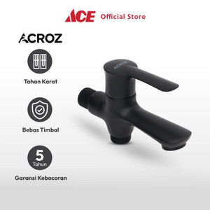 Ace Acroz 13X5.2X8 cm Veneto Keran Kamar Mandi - Hitam