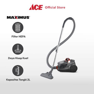 Ace Maximus Vacuum Cleaner Cyclonic - Abu-Abu/Orange