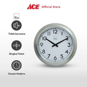 Ace Arthome 40 cm Jam Dinding Galvanized Dupleix