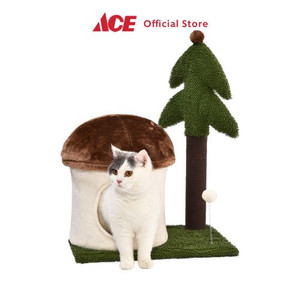 Ace Paws N Tail 49X35X69 cm Pohon Bermain Kucing Mushroom