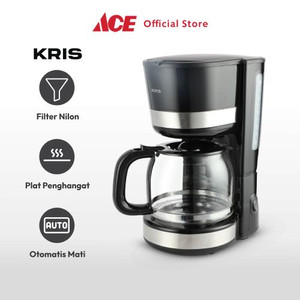 Ace Kris 1.5 ltr Coffee Drip Maker Stainless Steel - Hitam