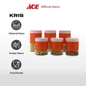 Ace Kris Set 6 Pcs Fuku Stoples Kaca - Oranye Teracota