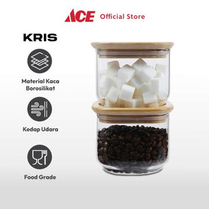 Ace Kris 500 ml Set 2 Pcs Grind Stoples Kaca Borosilicate