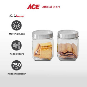 Ace Krishome 750 ml Set 2 Pcs Stoples Kaca