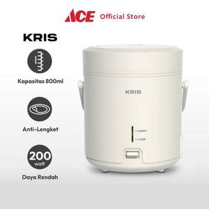 Ace Kris 800 ml Rice Cooker Manual 3D - Putih