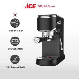 Ace Acepresso 1.25 ltr Espresso Maker 15 Bar - Hitam