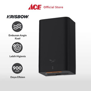 Ace Krisbow Hand Dryer High Speed 900 Watt - Hitam