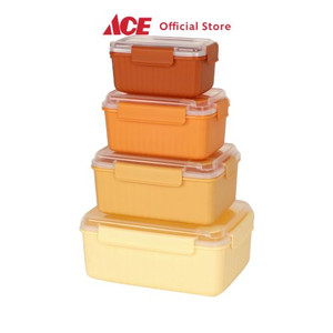 Ace Kris Set Wadah Makanan Clip Lock Dengan Vent Food Container