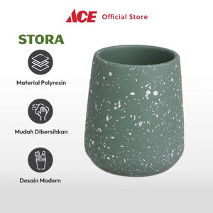 Ace Stora 9.1X9.1X10.2 cm Tempat Sikat Gigi - Hijau