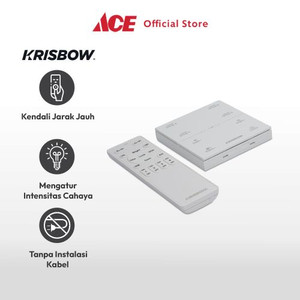 Ace Krisbow Dimmer Remote Panel Magnetic - Putih