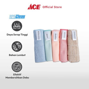 Ace Proclean Set 5 Pcs Kain Lap Dapur Microfiber