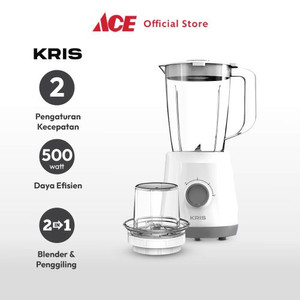 Ace Kris 1.5 ltr Blender Dengan Grinder 500 Watt - Putih