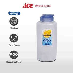 Ace Komax 900 ml Aqua Botol Minum - Biru