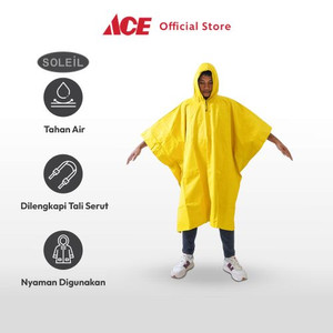 Ace Soleil Jas Hujan Pvc Reversible - Kuning/Biru