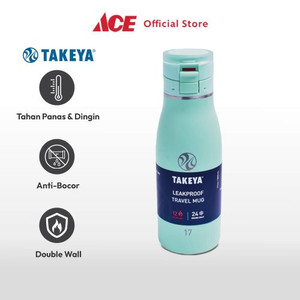 Ace Takeya 500 ml Mug Vacuum Flask Travel - Biru Aqua