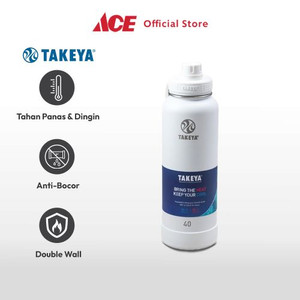 Ace Takeya 1.2 ltr Botol Vacuum Flask Stainless - Putih Arctic