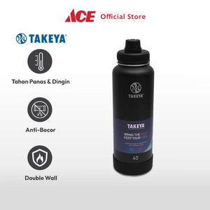 Ace Takeya 1.2 ltr Botol Vacuum Flask Stainless - Hitam Onyx