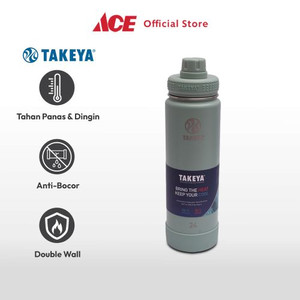 Ace Takeya 700 ml Botol Vacuum Flask Stainless - Hijau Cucumber