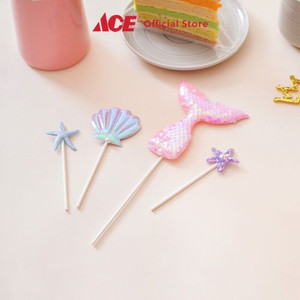 Ace Ataru Set 4 Pcs Topper Kue Mermaid