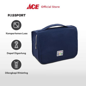 Ace Passport Marilyn Tas Organizer Toiletry - Biru Navy