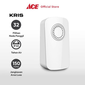 Ace Krisbow Bel Pintu Wireless One Batt 536 - Putih