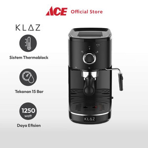 Ace Klaz 1.2 Ltr Espresso Coffee Maker 1250 Watt - Hitam