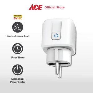 Ace Krisbow Sync Steker Smart Plug Ue Dengan Monitoring Function