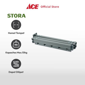 Ace Stora 126 Cm Gantungan Baju Dinding Lipat